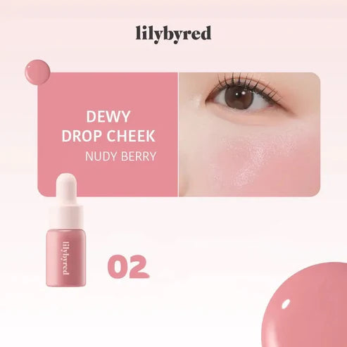 lilybyred|Luv Beam Cheek Balm Dewy Drop Cheek Gift Box 甜美心型腮紅膏禮盒 Soft Glow 系列 #11/12 裸粉光【平行進口產品】