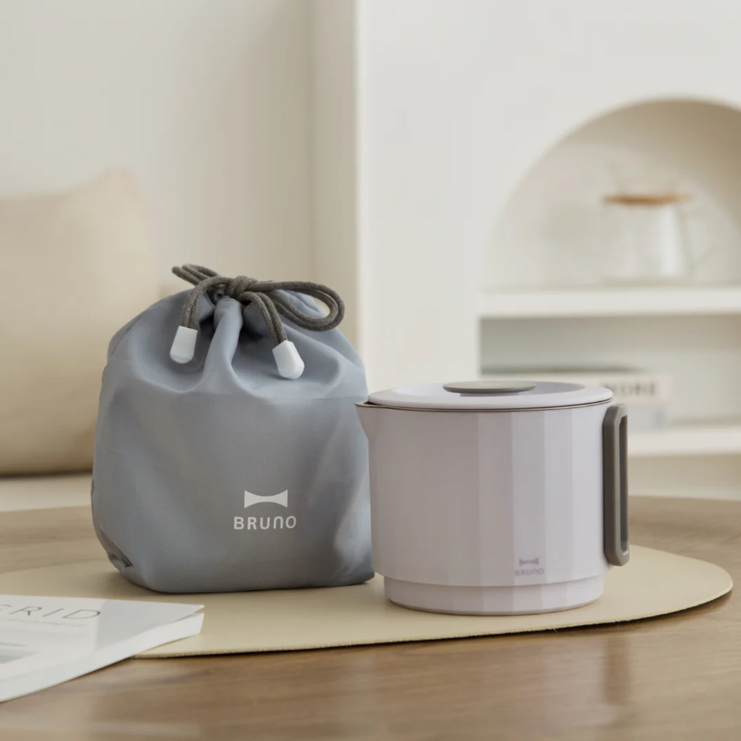 BRUNO|雙電壓便攜電煮鍋 (110/220V) BAK810 - 白色/綠色/紫丁香色【香港行貨|1年保養】