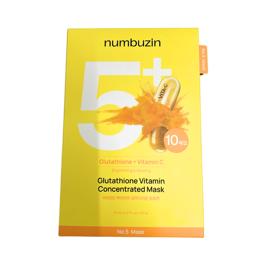 Numbuzin|No.5+ Vitamin Spotlight Sheet Mask Set (10pcs)【Parallel Import Product】