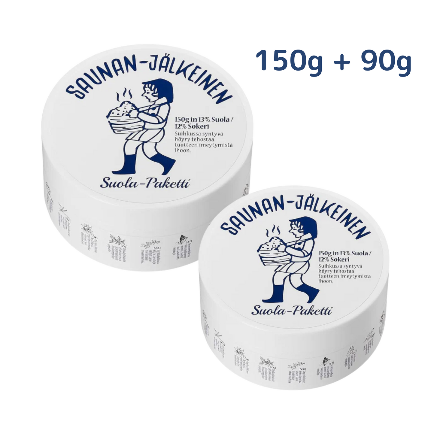 【優惠組合】Torhop|Saunan Heating Salt Mask 奇妙沖涼 桑拿海鹽面膜 90g + 150g|去痘收毛孔【平行進口產品】