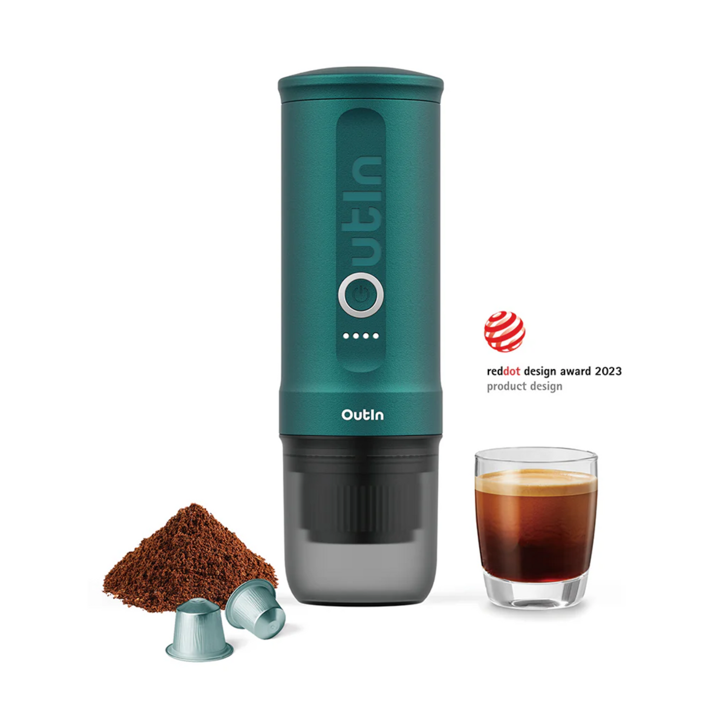 OutIn|Nano Espresso 無線便攜濃縮咖啡機 20Bar高壓自動加熱冷水並萃取【香港行貨|1年保養】