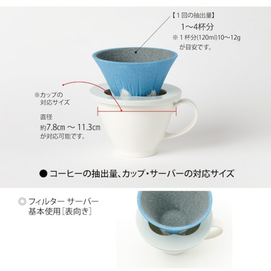COFIL|富士山陶瓷咖啡濾杯 *陶瓷托架