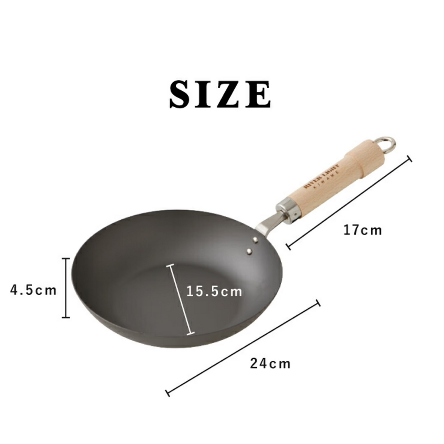 River Light | 26cm KIWAME Japan PREMIUM frying pan (for IH, induction cooker)【Parallel Import】