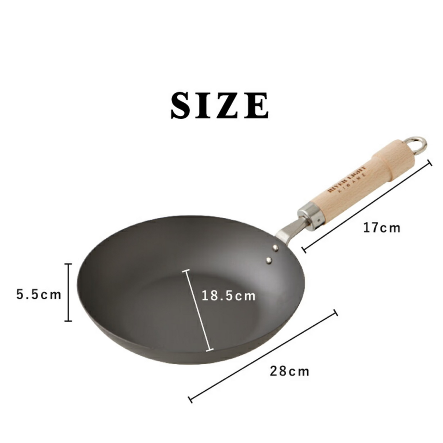 River Light | 28cm KIWAME Japan PREMIUM frying pan (for IH, induction cooker)【Parallel Import】