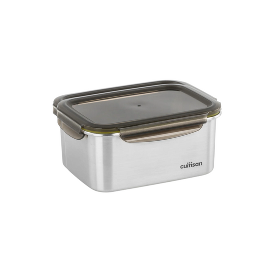 CUITISAN|Signature 韓國製不鏽鋼微波爐飯盒 (316不銹鋼) - 長方形 2100ml *矽膠部分顏色隨機發貨