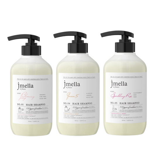 Jmella|Hair Shampoo 500ml - No.1 Blooming Peony / No.4 Queen 5 / No.05 Sparkling Rose
