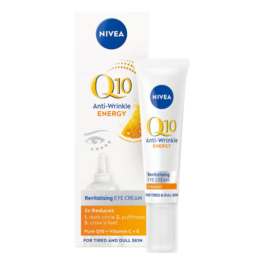 NIVEA | Q10 Anti-Wrinkle Energy Revitalizing Eye Cream 抗皺活力眼霜 含維生素C 15ml【平行進口產品】