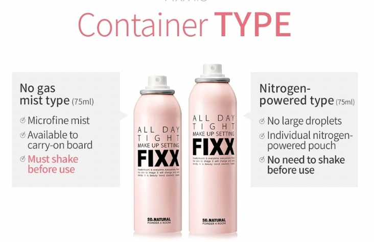 So Natural | 長效保濕控油定妝噴霧 (No Gas Mist Type, 75ml) All Day Tight Make Up Setting Fixer FIXX