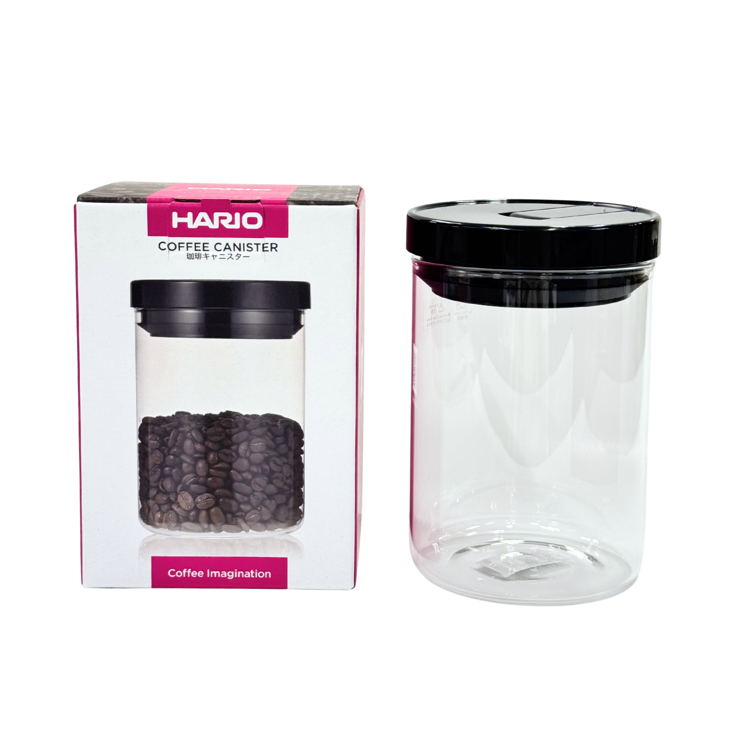 Hario|咖啡豆玻璃罐 黑色 - M/L號 MCNR-200/300-B【平行進口產品】 - OTL Mall