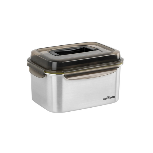 CUITISAN|Signature 韓國製不鏽鋼微波爐飯盒 (316不銹鋼) - 手提 長方形 4000ml *矽膠部分顏色隨機發貨