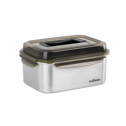 CUITISAN|Signature 韓國製不鏽鋼微波爐飯盒 (316不銹鋼) - 手提 長方形 3300ml *矽膠部分顏色隨機發貨