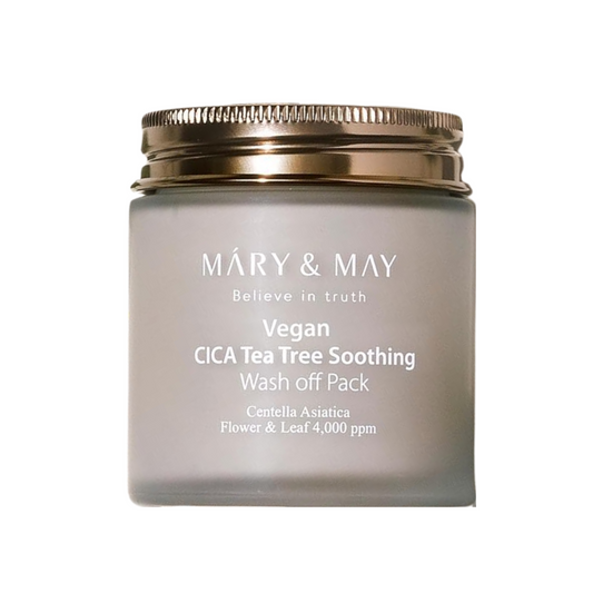 Mary&May|Vegan CICA TeaTree Soothing Wash off Pack Vegan Centella Asiatica Soothing Wash Off Pack 125g