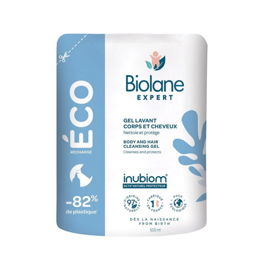 Biolane|【近期優惠 (2025年12月底到期)】EXPERT 2合1沐浴/洗髮啫喱 環保補充裝 500ml【香港行貨】