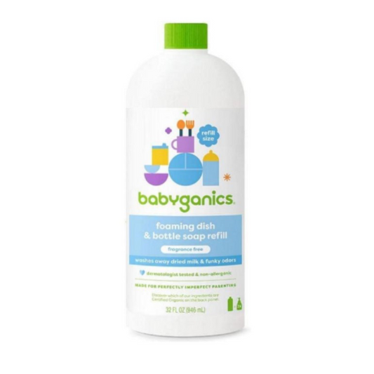 BabyGanics | Foaming Dish & Bottle Soap Refill 946ml