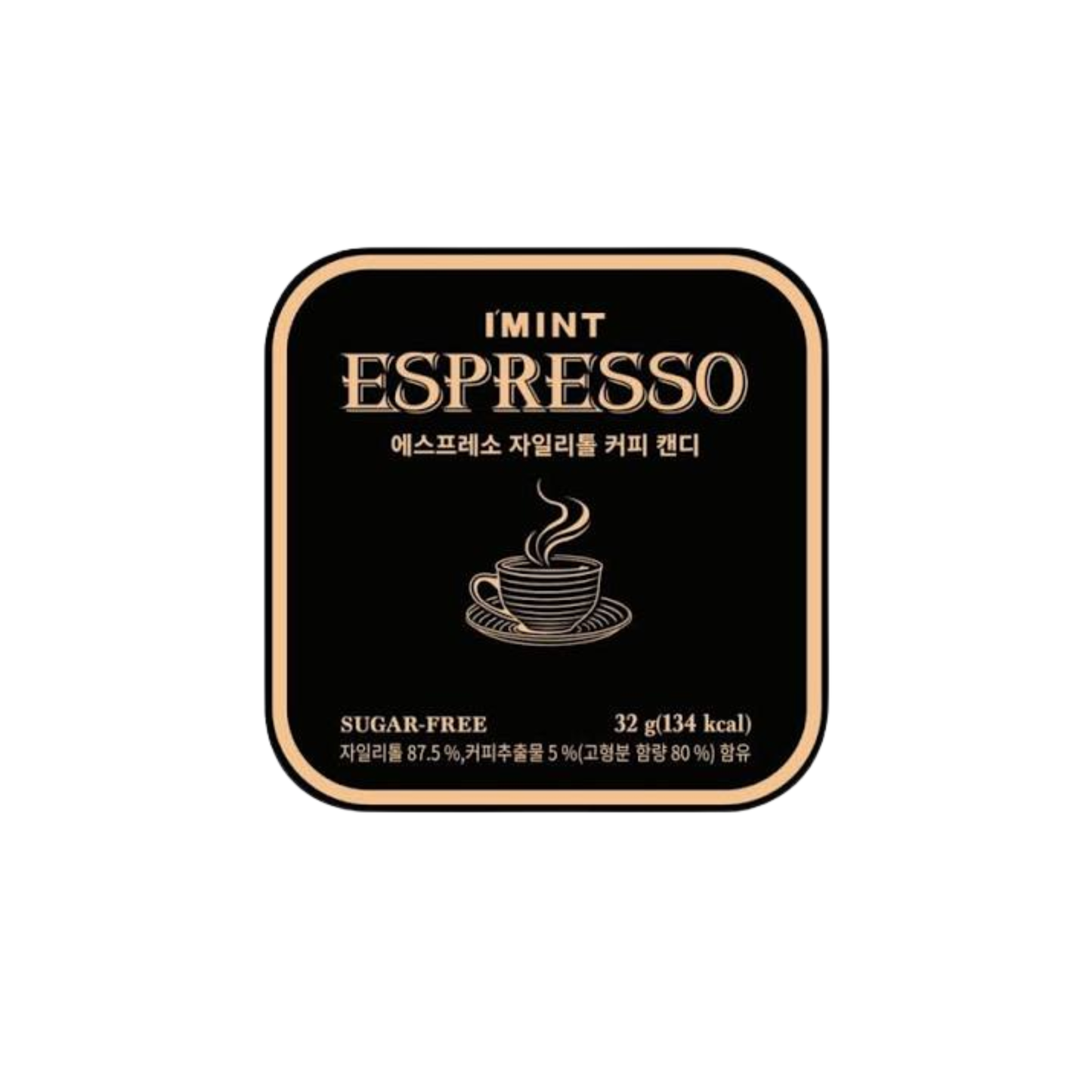 I'MINT | Korea's Bestselling | Korean Sugar-Free Xylitol Coffee Mints 32g - Espresso/Americano | Refreshing & Breath Freshening