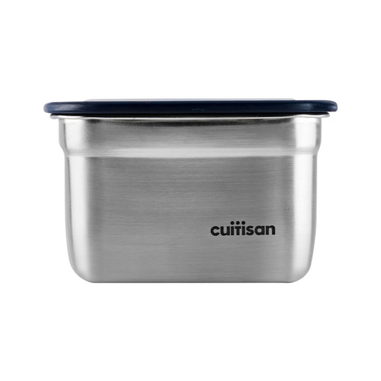 CUITISAN|Square Korean-made Stainless Steel Microwave Lunch Box No. 8 (304 Stainless Steel) - Rectangular - 1000ml