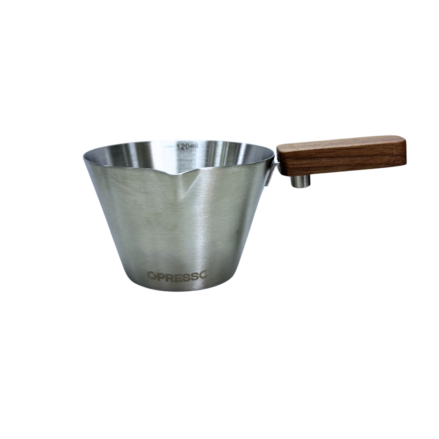 Opresso|Expresso Coffee Cups With Handle, Stainless Steel (120ml) - Stainless Steel/White/Black