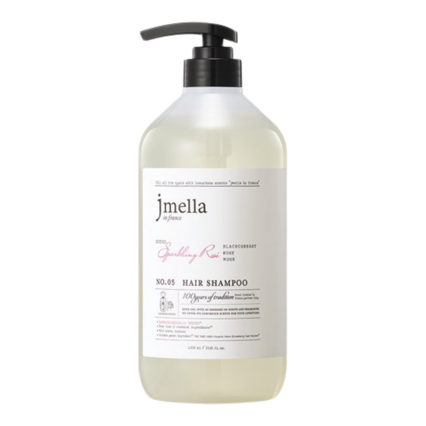Jmella|Korean Fragrance Hair Shampoo 1000ml - No.1 Garden Dance / No.5 Champagne Rose