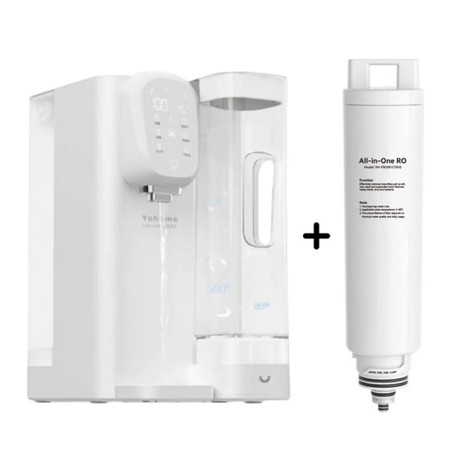 Yohome | 套裝優惠 RO 淨水微量元素智能溫控直飲水機2.0 Pro【香港行貨|1年保養】