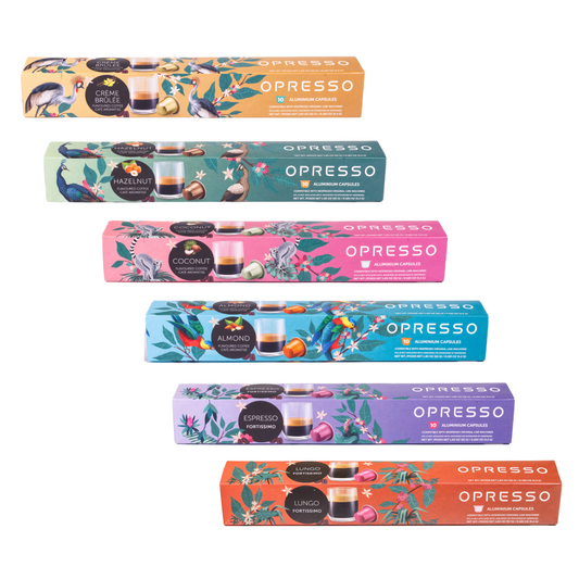 Opresso|比利時咖啡膠囊 (10粒/盒) 歐洲咖啡品質 Coffee Capsule (Nespresso適用) 雨林聯盟認證 輕/中/深烘焙