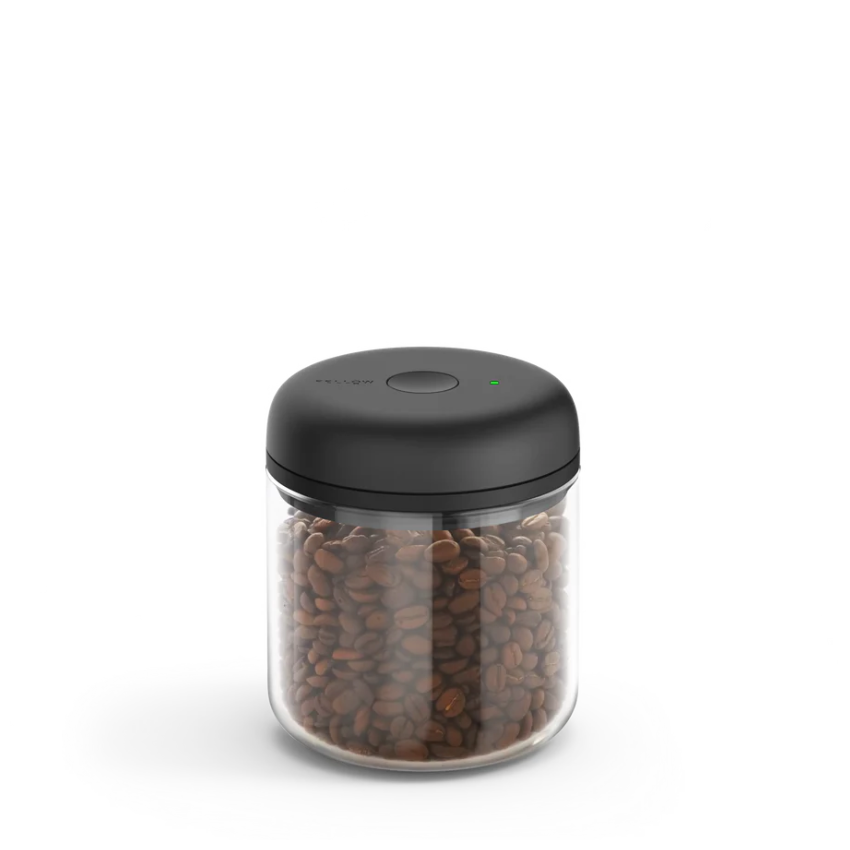 FELLOW|Atmos Electric Vacuum Canister (Clear Glass/Matte Black) - 0.7L