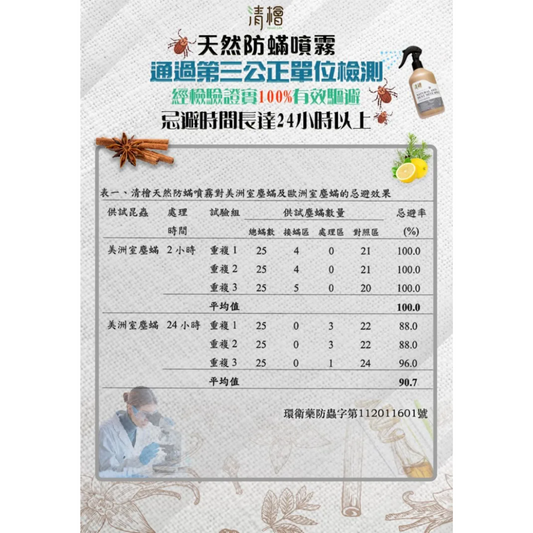 清檜 | 天然防蟎噴霧300ml