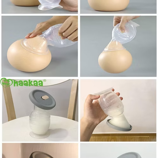 Haakaa|第2代矽膠吸奶器連灰蓋禮盒裝 - 100ml / 150ml 【香港行貨】