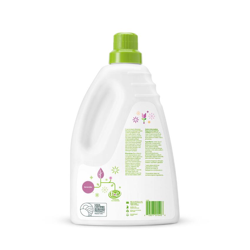 BabyGanics | 3x Laundry Detergent 1770ml【Fragrance Free/Lavender】