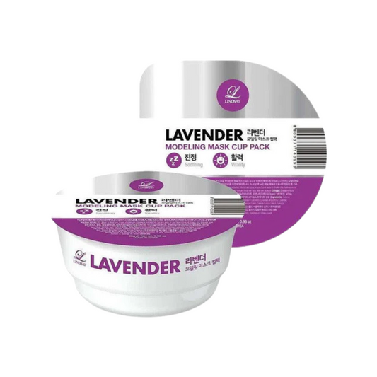 Lindsay|韓國 美容院專用軟膜面膜粉 薰衣草 (調節水油平衡 補充活力) 泥漿面膜 28g (杯裝)【平行進口產品】