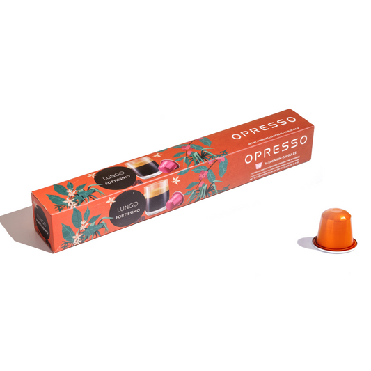 Opresso|比利時咖啡膠囊 (10粒/盒) 歐洲咖啡品質 Coffee Capsule (Nespresso適用) 雨林聯盟認證 輕/中/深烘焙