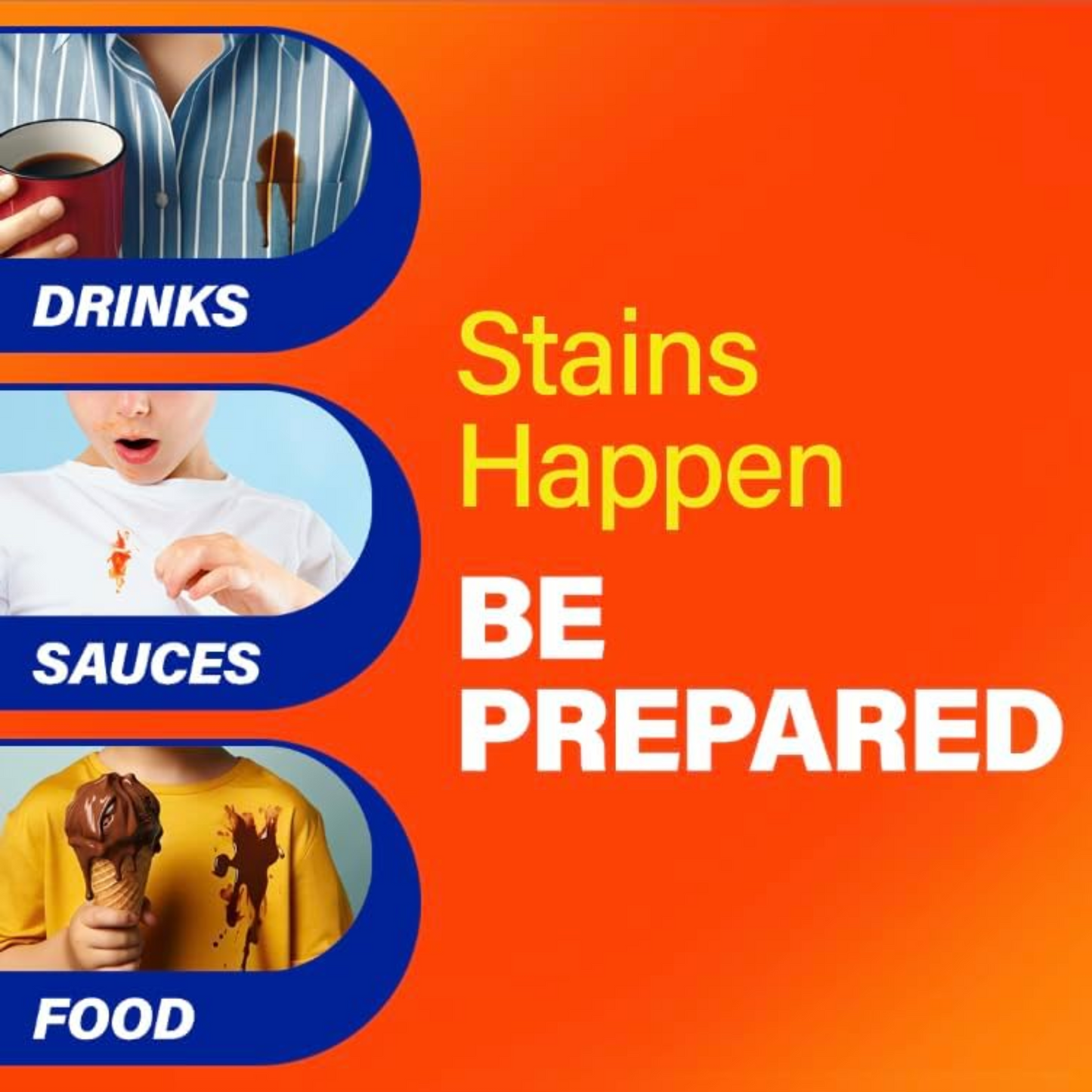 Tide | 汰漬 衣物去漬筆 (10ml x 3) To Go Instant Stain Remover Pen【平行進口產品】