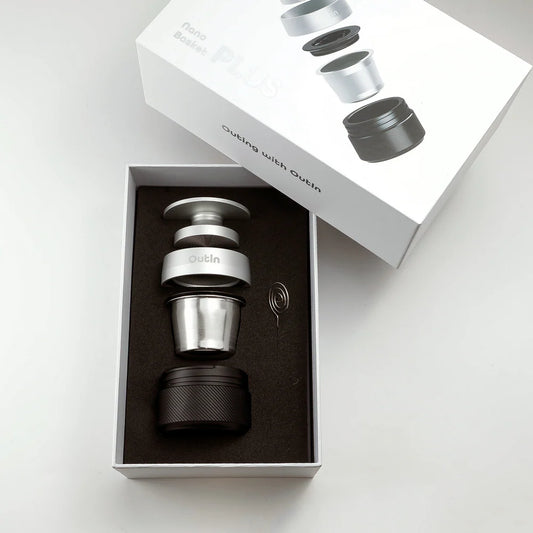 OutIn|Nano Portable Espresso Machine Basket Plus 升級版 便攜式 雙份濃縮咖啡過濾組 (16-18g)|容量更大 口感更好!【香港行貨】