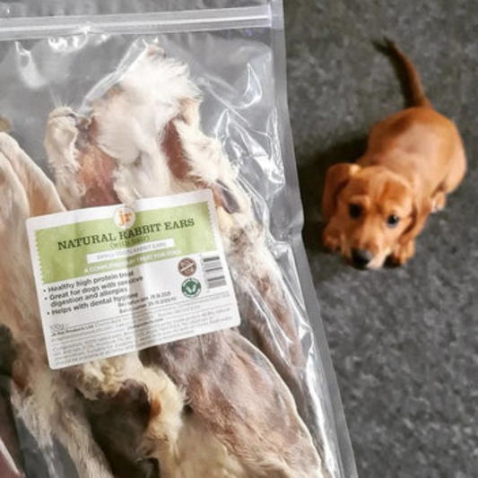 JR Pet Products|帶毛兔耳 100g (狗狗用)