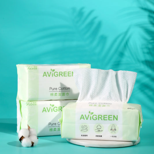 Avigreen | 珍珠棉柔一次性潔面巾 - 抽取裝/卷裝【Monde Selection 2022 金獎】