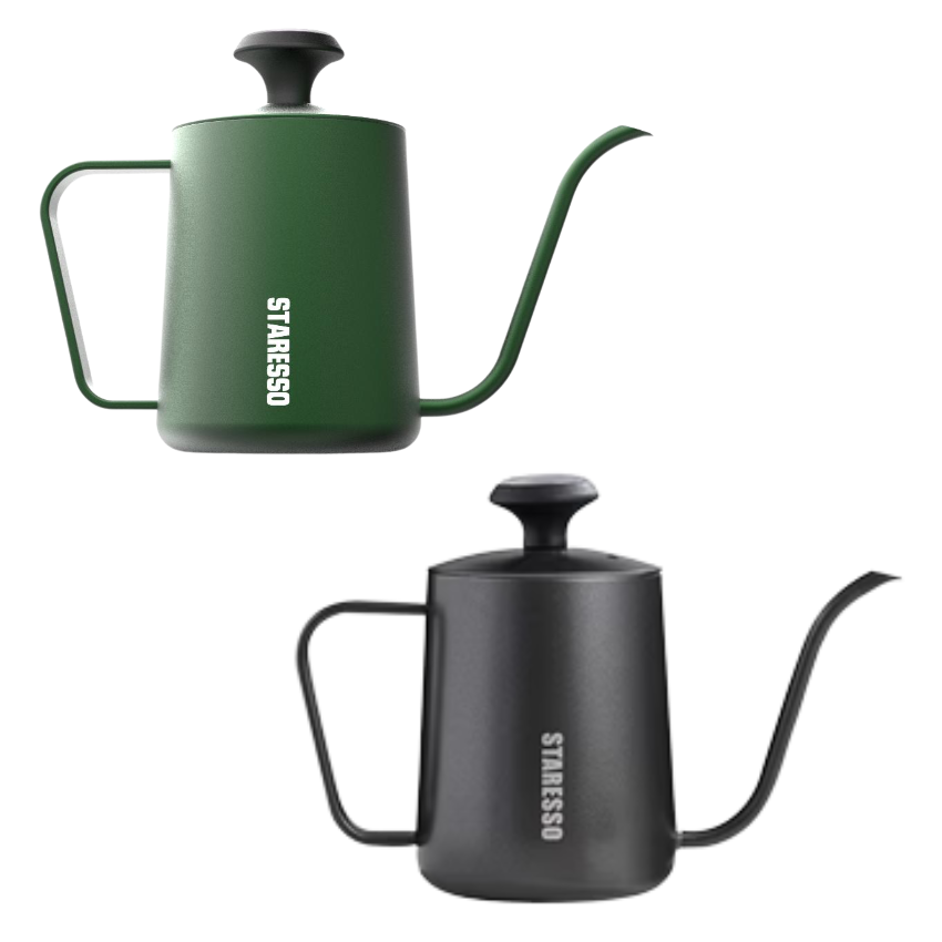 Staresso｜K-6 沖壺刻度304不鏽鋼細口壺550ml -黑/綠– OTL Mall