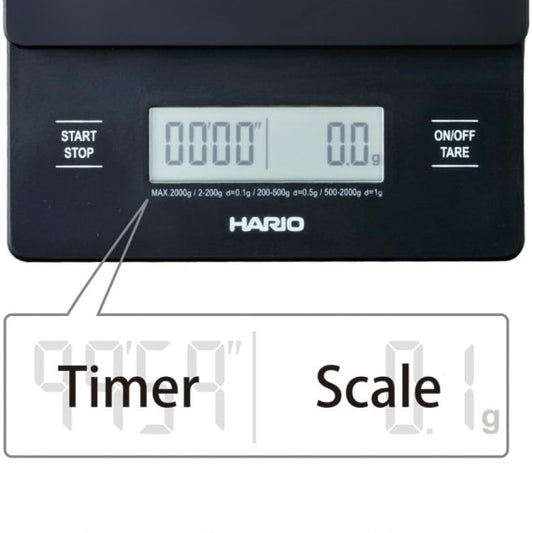 HARIO | V60 Scale 手沖咖啡專用電子磅 電池式 VSTN-2000B【平行進口產品】