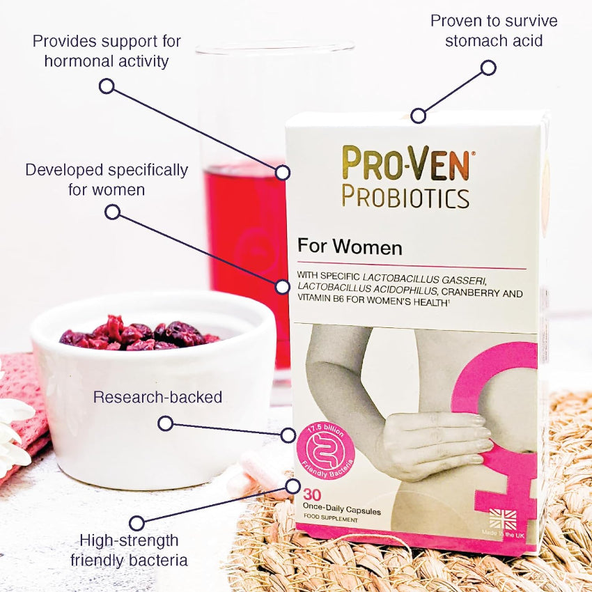 ProVen Biotics|【英國本土版】女性專用益生菌 + 蔓越莓 (30粒) 英國品牌益生菌【平行進口產品】