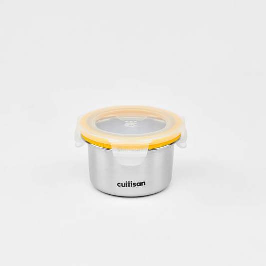 CUITISAN|Baby Korean-made stainless steel microwave lunch box (316 stainless steel) - 3 pieces round 200ml