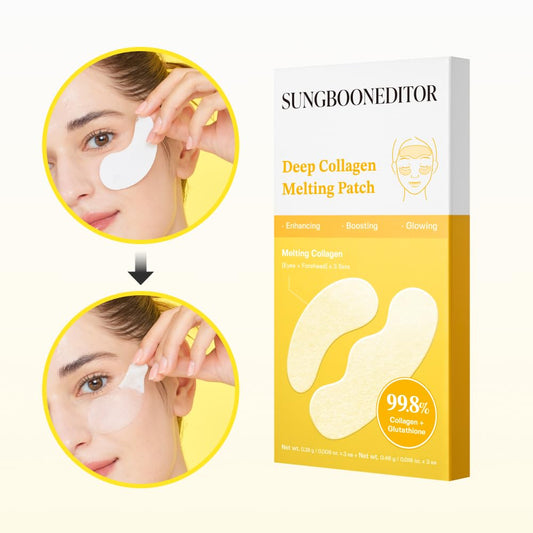 SUNGBOON EDITOR|Deep Collagen Melting Patch 深層膠原蛋白修護貼套裝 | 淡化深層皺紋 淡化斑點 眼膜 額頭膜 頸膜 法令紋膜 【平行進口】