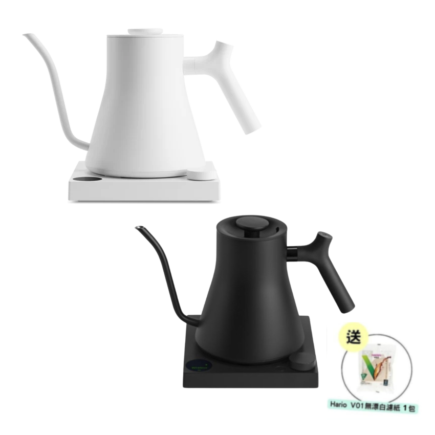 FELLOW|Stagg EKG PRO Electric Kettle (900ml) - Black/White *Free Hario Filter Paper 40pcs*【2 Year Warranty Year】