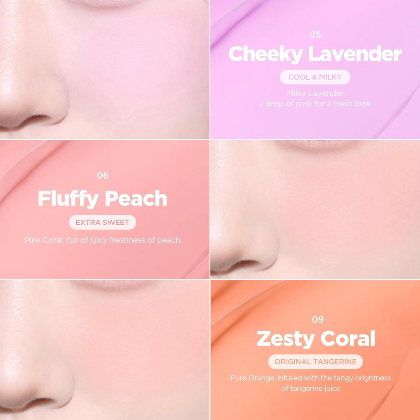 lilybyred|Luv Beam Cheek Balm 甜美心型腮紅膏 #06 Fluffy Peach【平行進口產品】