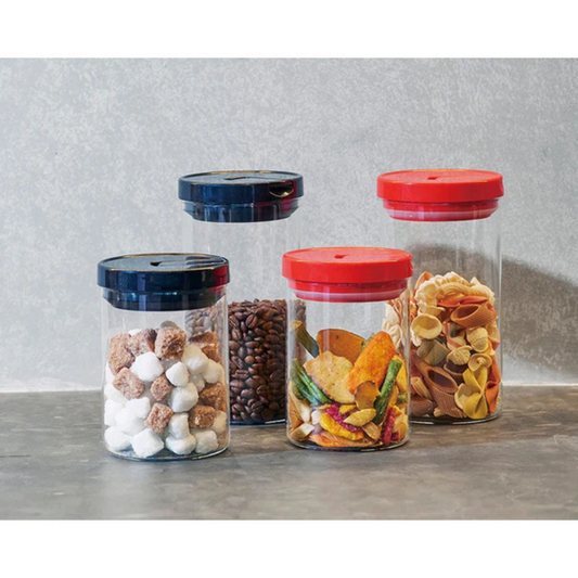 Hario|咖啡罐 黑色 - M/L號 MCNR-200/300-B【平行進口產品】