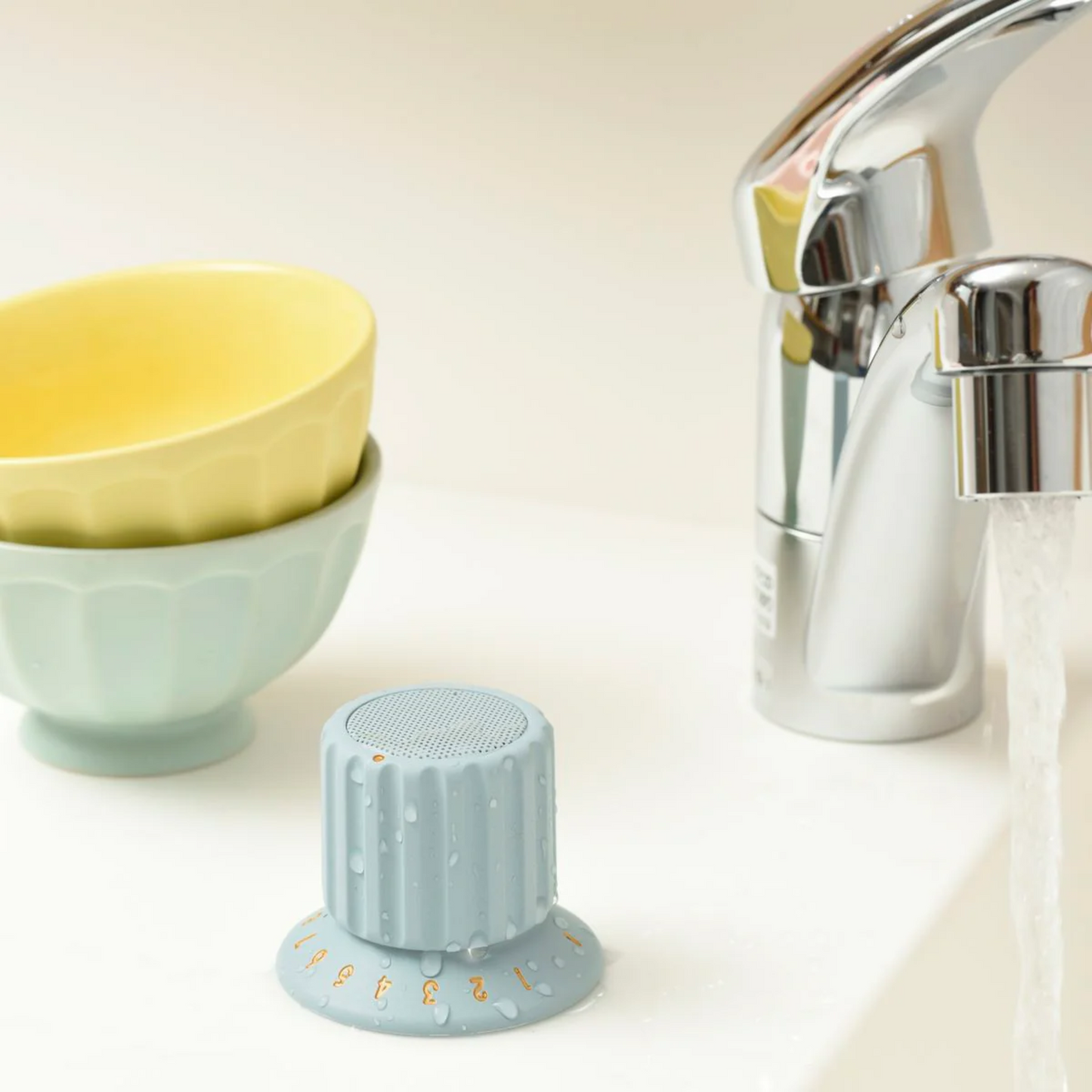 BRUNO|防水磁力旋鈕藍牙喇叭 (BDE060) 磁吸貼雪櫃 音量旋鈕 IPX4防水沖涼聽歌 Mini Speaker【香港行貨|1年保養】