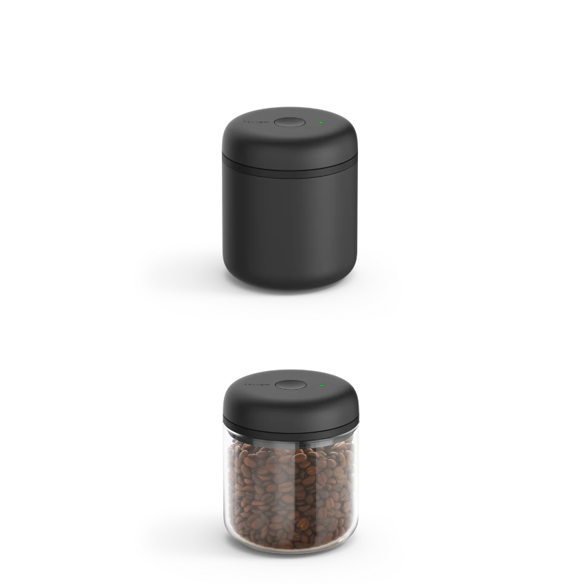 FELLOW|Atmos Electric Vacuum Canister (Clear Glass/Matte Black) - 0.7L