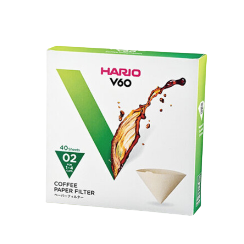 🎁 Hario| V60 咖啡濾紙 02 無漂白手沖咖啡濾紙 啡色 (40張) 盒裝 VCF-02-40M 【平行進口產品】 (100% off)