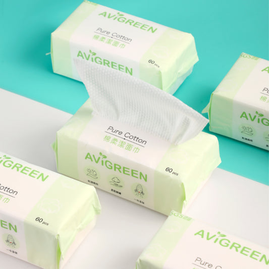 Avigreen | 珍珠棉柔一次性潔面巾 - 抽取裝/卷裝【Monde Selection 2022 金獎】