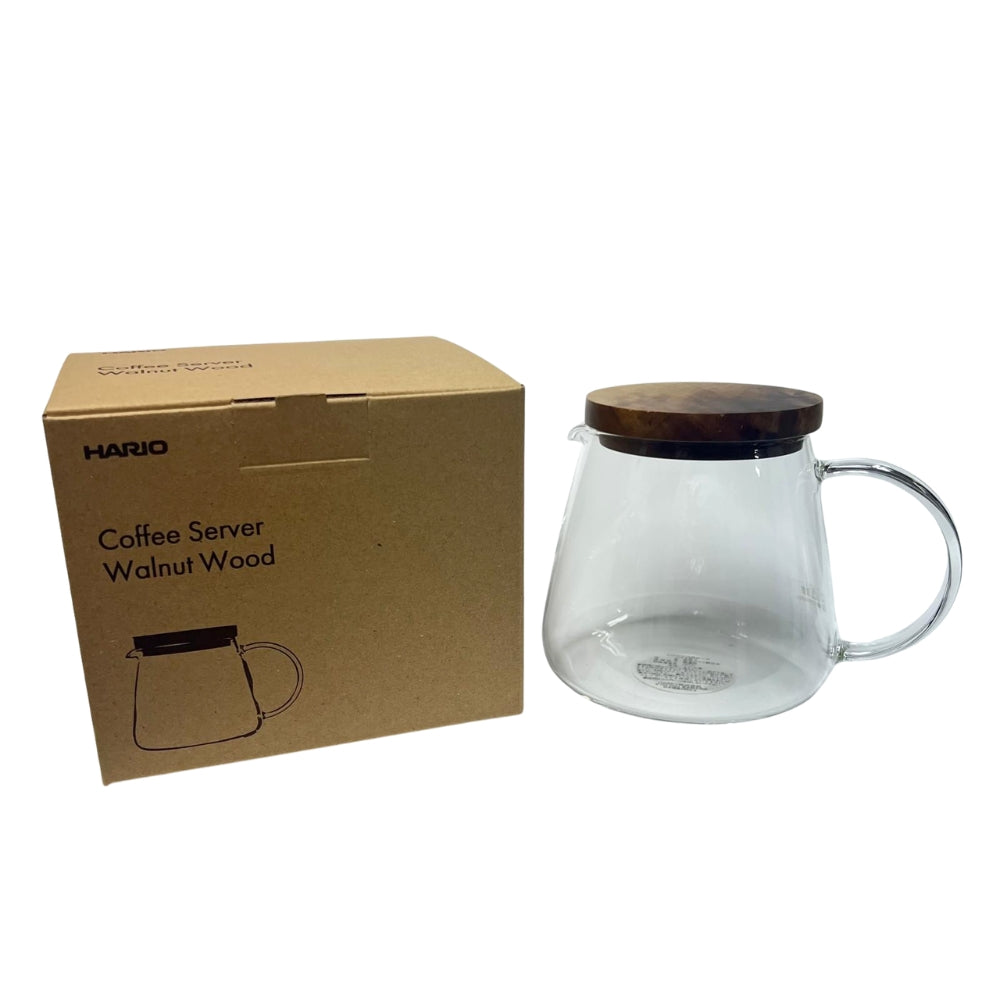 HARIO|V60 Glass Coffee Pot with Walnut Lid, 600mL VBS-60-WN