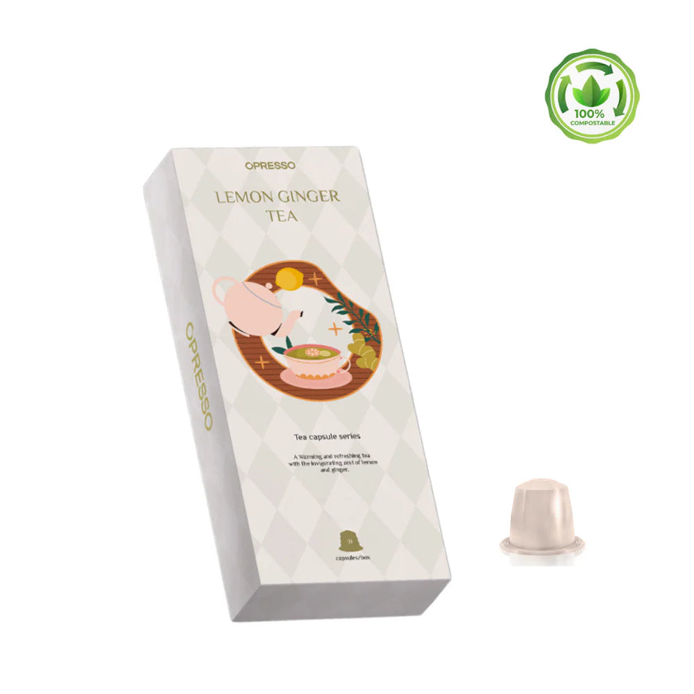 Opresso|茶膠囊 (10粒/盒) - 伯爵茶/檸檬茶/檸檬薑茶/英式早餐茶 意大利品質 Tea Capsule (Nespresso適用)