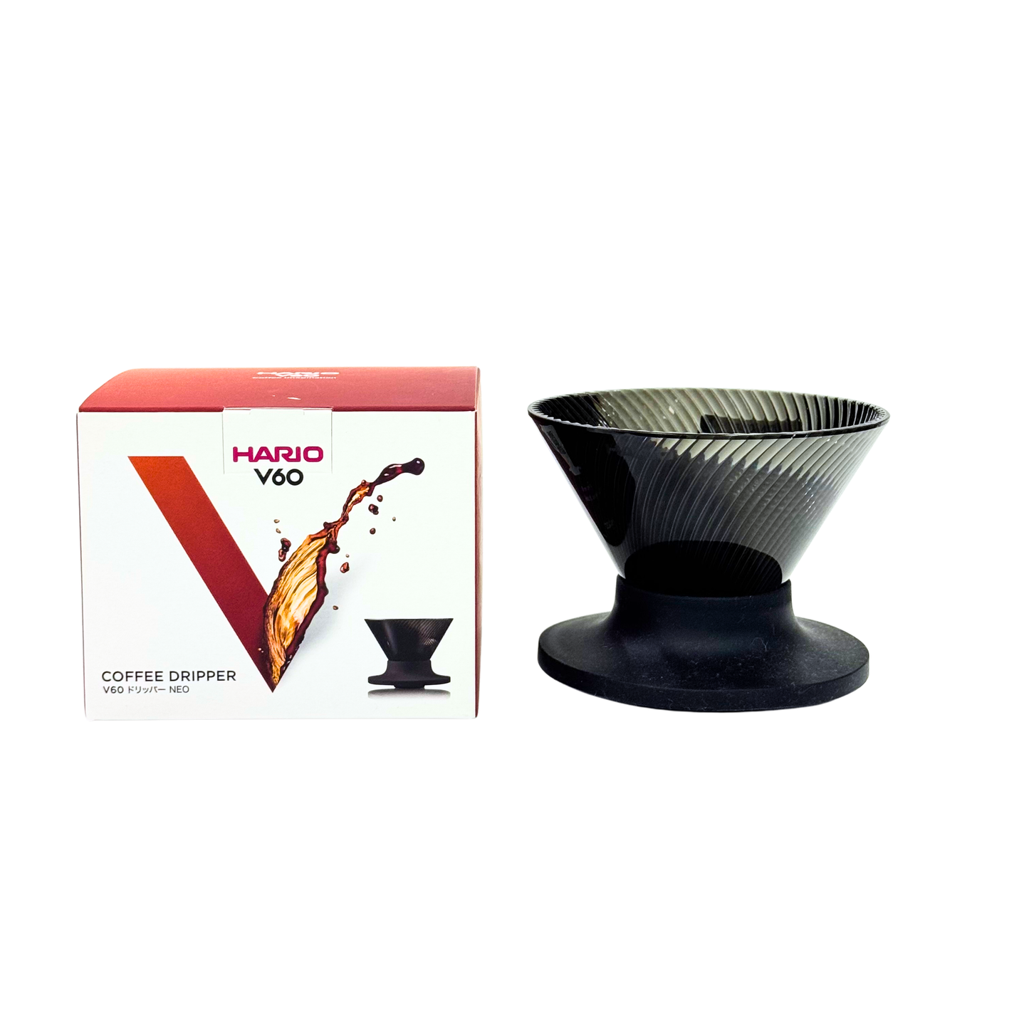 HARIO|新一代V60 NEO 手沖咖啡濾杯 樹脂膠材質 Coffee Dripper NEO VDN-01-B/02-B【平行進口產品】 - OTL Mall