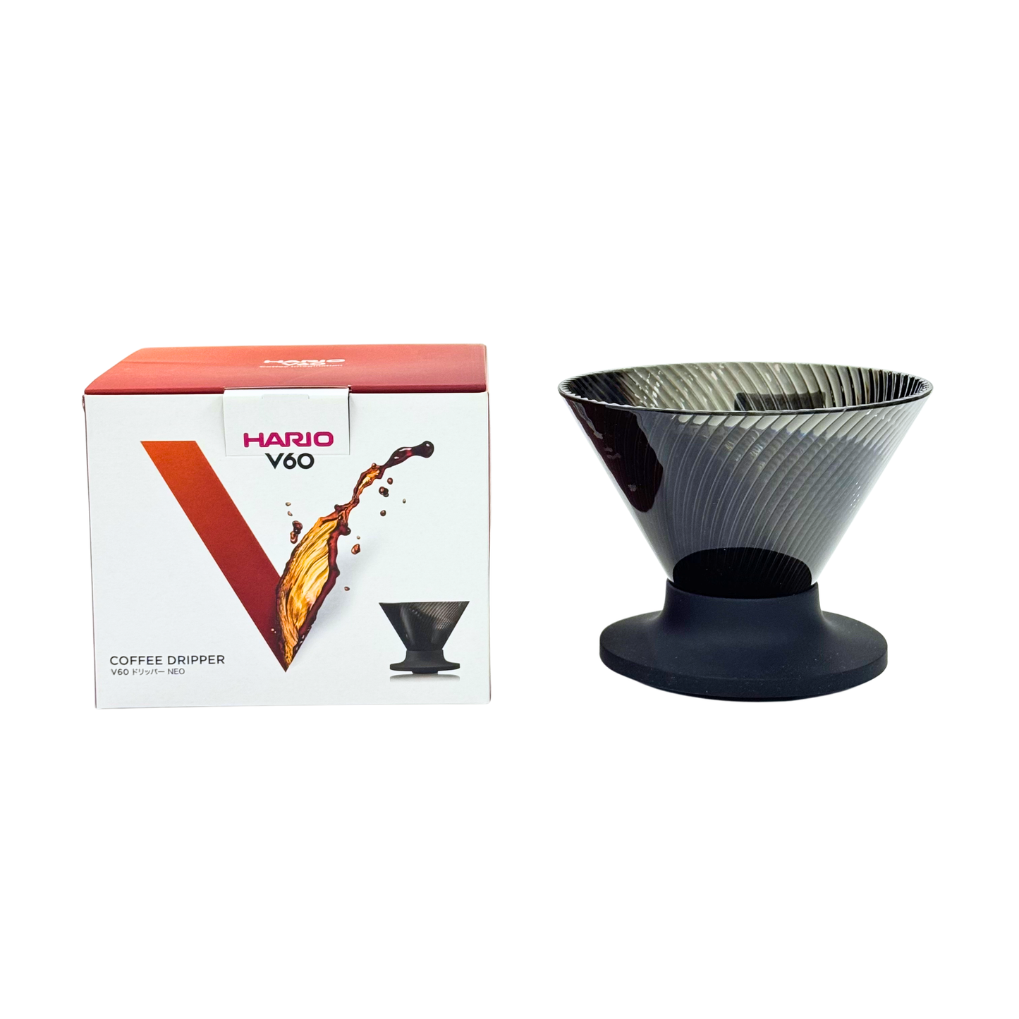 HARIO|新一代V60 NEO 手沖咖啡濾杯 樹脂膠材質 Coffee Dripper NEO VDN-01-B/02-B【平行進口產品】